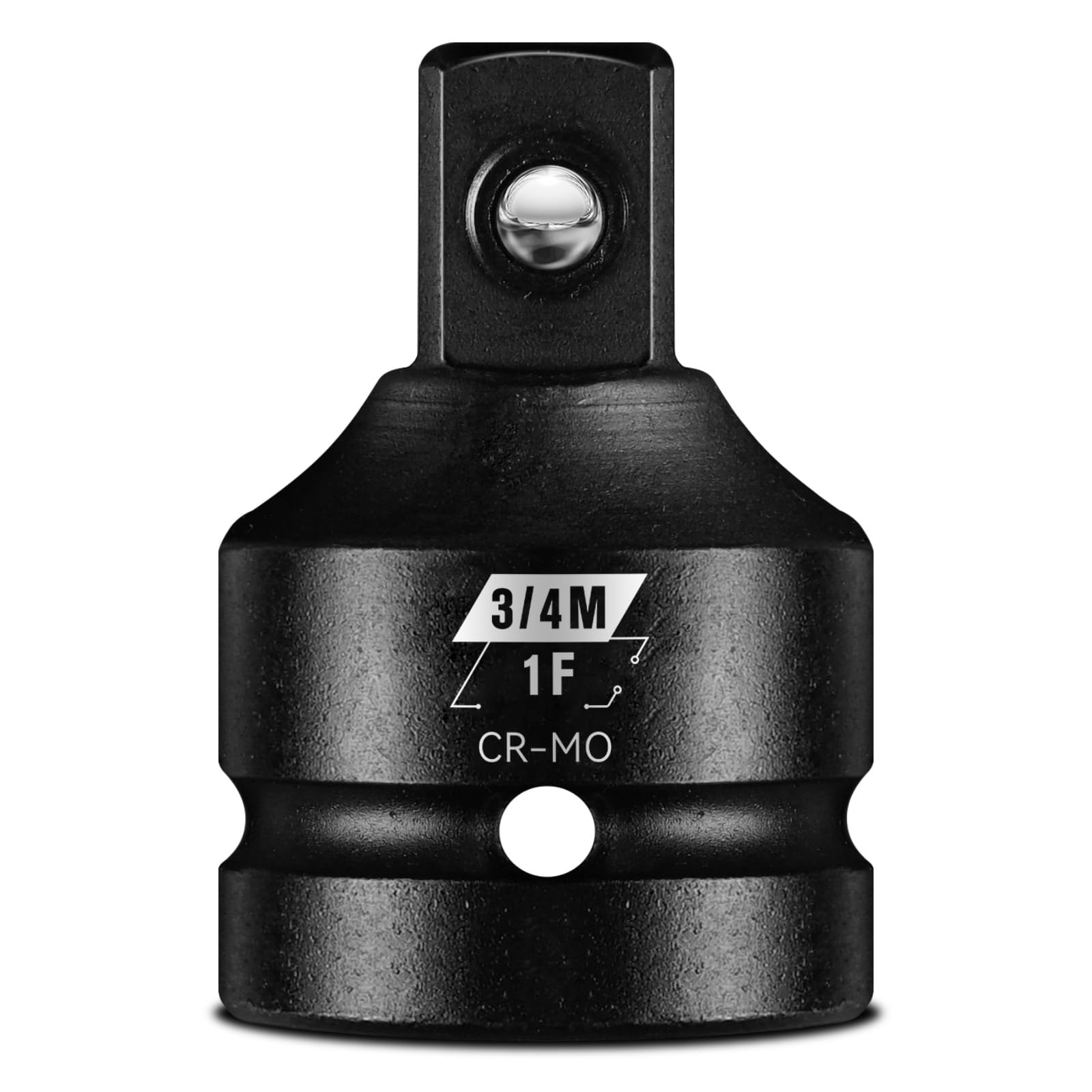 Photo 1 of 1”F To 3/4”M Impact Socket Adapter, Cr-Mo Steel Exceeds ANSI Standards, Square Drive Reducer for Impact Driver Wrench
