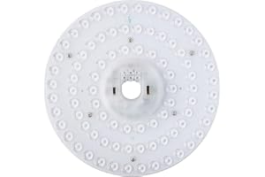 HAOLEDI 9" 36W LED Ceiling Fan Light Retrofit Kit, Ceiling Light Replacement kit, 5CCT 3000K 3500K 4000K 5000K 6000K Adjustable, 24W 30W 36W Switch, 4300LM 120V ETL (36, Watts)