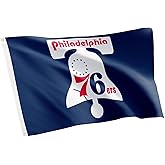 Desert Cactus Philadelphia 76ers Flag Team Philly NBA National Basketball Association 100% Polyester Indoor Outdoor 3x5 feet Flags (Flag C)