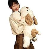 Hronsa Dog Weighted Stuffed Animal, 5.7 lbs 25.5 inch Weighted Dog Plush Toy Large Dog Stuffed Animals Weighted Puppy Plush Animals Pillow Toy Gifts for Adults & Kids, Brown