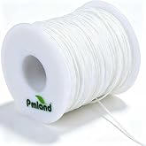 PMLAND 1 X Roll of 100 Yards Lift Shade Cord 0.9 mm - White | Polyester String for Roman Shades, Vinyl Blinds, Wind Chimes, Crafts, Gardening &amp; DIY Window Repair
