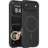 Miracase Magnetic for iPhone Air Case, Compatible with MagSafe, Integrated Silicone Camera Control Cover, 3.0mm Thicken Shockproof Drop Protection Phone Case for 17 Air,Black