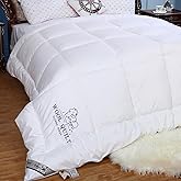 Woolous Australian Wool Comforter – 100% Natural Wool Quilt & Duvet Insert – Ultra Soft Cotton Cover, Lightweight Comforter for All Season Twin Size (86x70 inches)