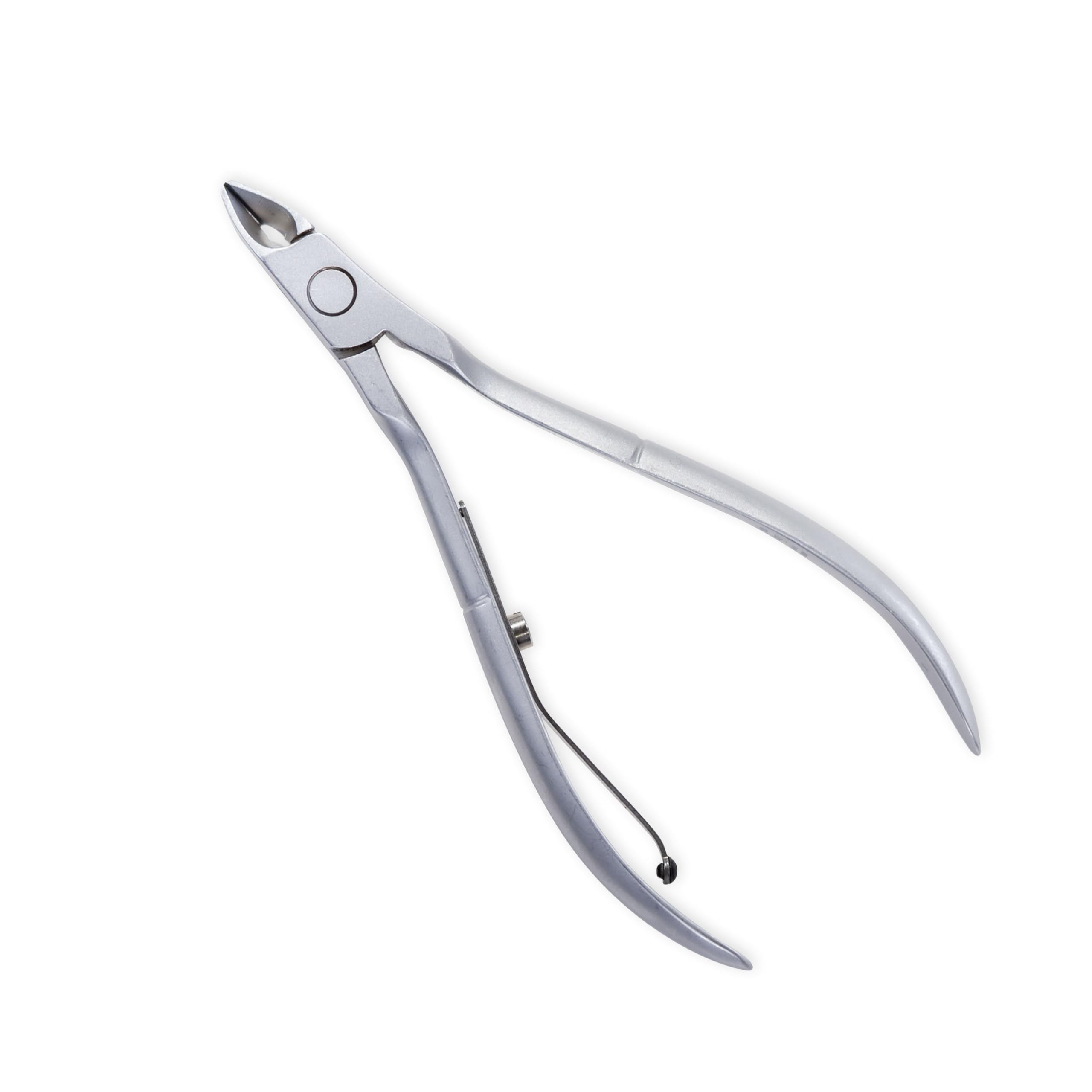 CREDO Cuticle Nippers 10 cm - Rounded Cuticle Nippers for Diabetics, Ergonomically Shaped, Matte Chrome-Plated, Made in Germany
