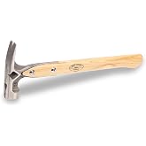 VAUGHAN 16 Oz Titanium Hammer, Smooth Face, Framing Hammer | Precision-Cast Titanium Head, Smooth Face, 17 Inch Hickory Handle, Sidewinder Nail Puller, NaiLoc Holder, VN07182