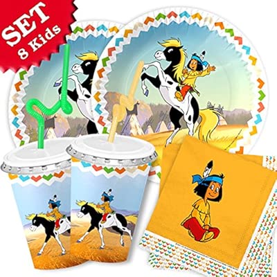 Geburtstagsfee Yakari Birthdays Kids Birthday Party Decoration Set