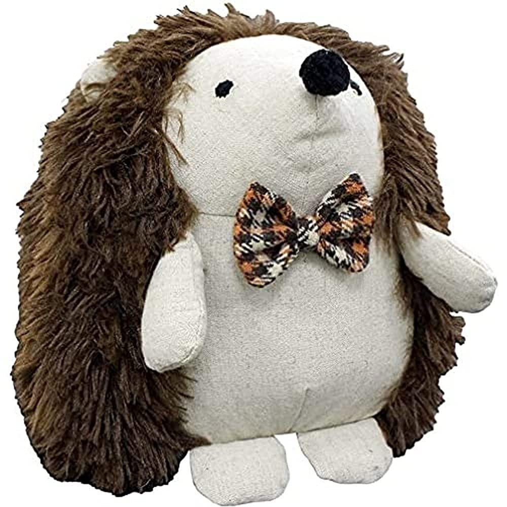 Riva Paoletti Harry Hedgehog Novelty Doorstop - Brown Faux Fur - Heavyweight Sand and Polyester Filling - 100% Polyester - 19 x 20 x 21cm (7" x 8" x 8" inches) - Designed in the UK