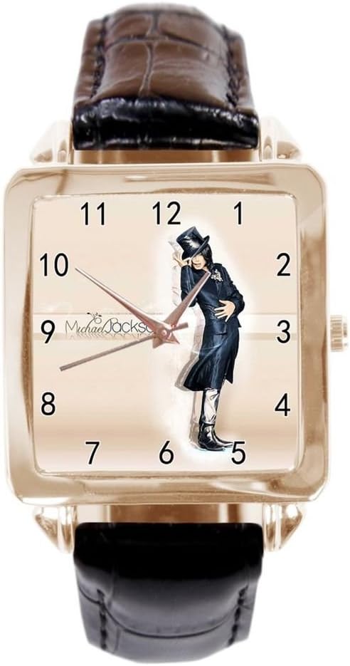 michael jackson ebony photo shoot Custom Design Simple Style Leather Strap Quartz Wrist Watch Mens Watches