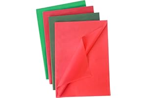 3 OTTERS Shindel 180Sheets Tissue Paper for Gift Wrapping, 20x28 Inch Christmas Tissue Paper for Gift Bags Christmas Presents Holiday Crafts