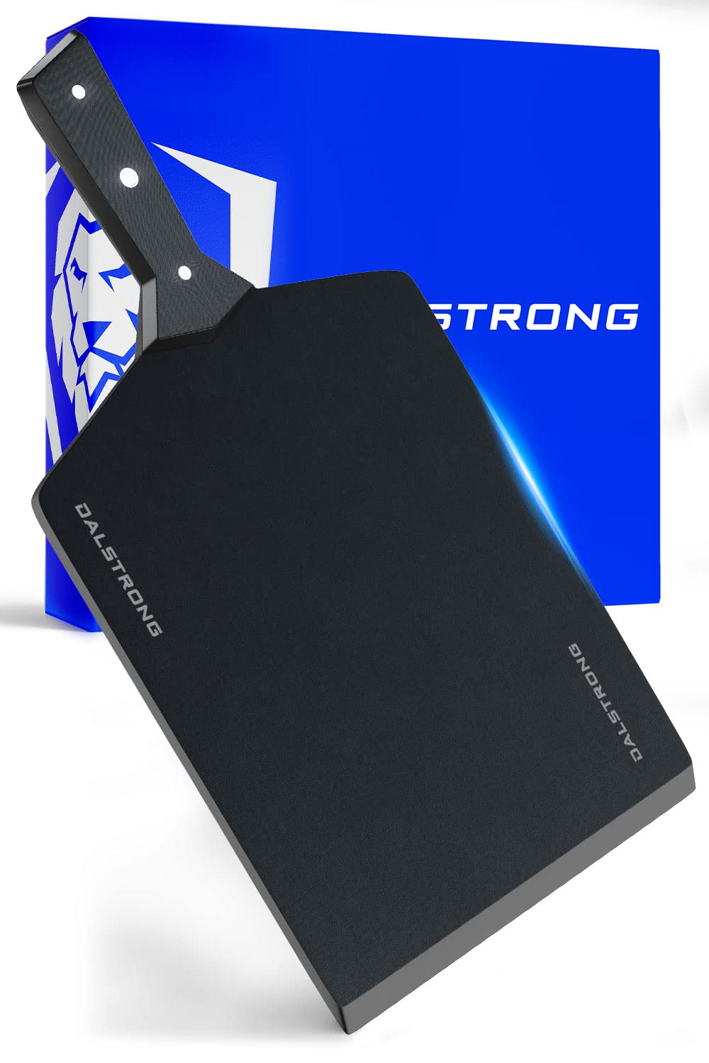 DALSTRONG Cutting & Serving Board - Black Wood-Fibre Cutting Board - Non-Slip Feet - The Infinity Series - G10 Handle - Obsidian Black - Medium Size (9" x 11")