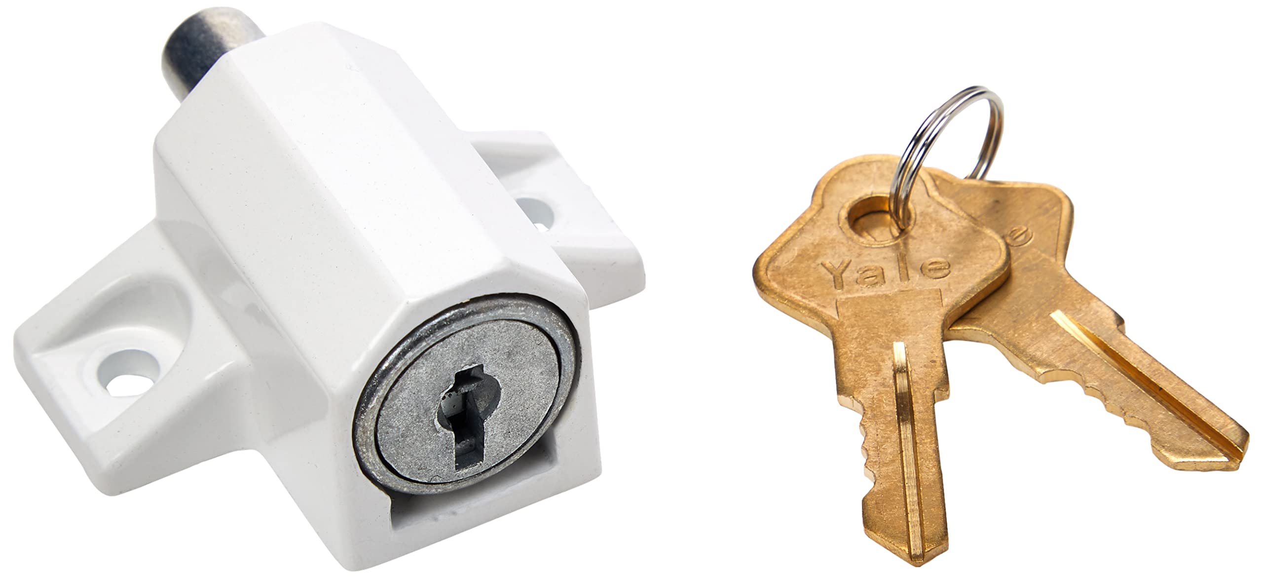 Yale Locks P114WE Patio Door Lock - White Finish (Visi Pack)