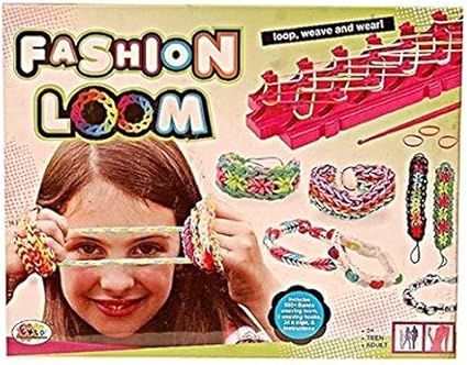 House Of Gifts Fashion Loom Bands (Multicolour) and Mini Foldable Pocket Size Magnetic Travel Chess Set Board Game