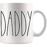 Daddy Coffee Mug - Christmas, Birthday, Mother's/Father's Day Gift - Family Cup for Best Dad Ever - 11oz