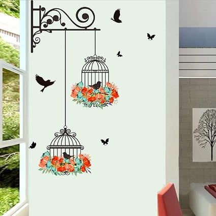 Amazon Com Reasoncool Wall Stickers For Living Room Bird Cage