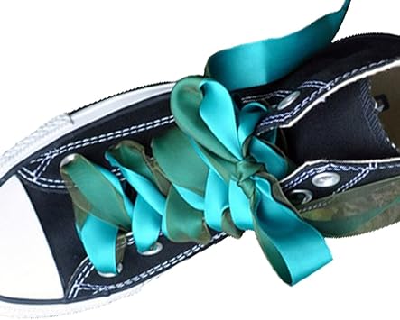 Amazon Co Jp ファッションシューレース アスレチックランニングカジュアルシューズミックスカラー 青 緑 スポーツ アウトドア