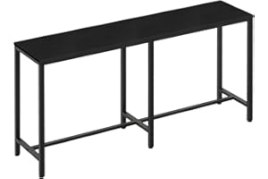 YATINEY 180cm Long Bar Table, High Top Table, Rectangular Bar Pub Table, Counter Bar Height Table, Buffer Table for Kitchen, 
