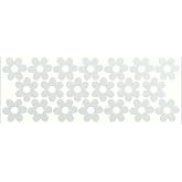 LiteMark Reflective Petal Flower Power Vinyl Stickers, Great for Laptop, Phone, Helmets, Bicycles - White, Pack of 20 Pcs