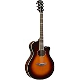 Yamaha APX600 OVS Thin Body Acoustic-Electric Guitar, Old Violin Sunburst