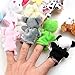 Awkli® 16PCS Finger Puppets Set Novelty Educational Toys for Children Story Time, Shows, Playtime, Schools Including 10 Animals + 6 People Family Members for Kids