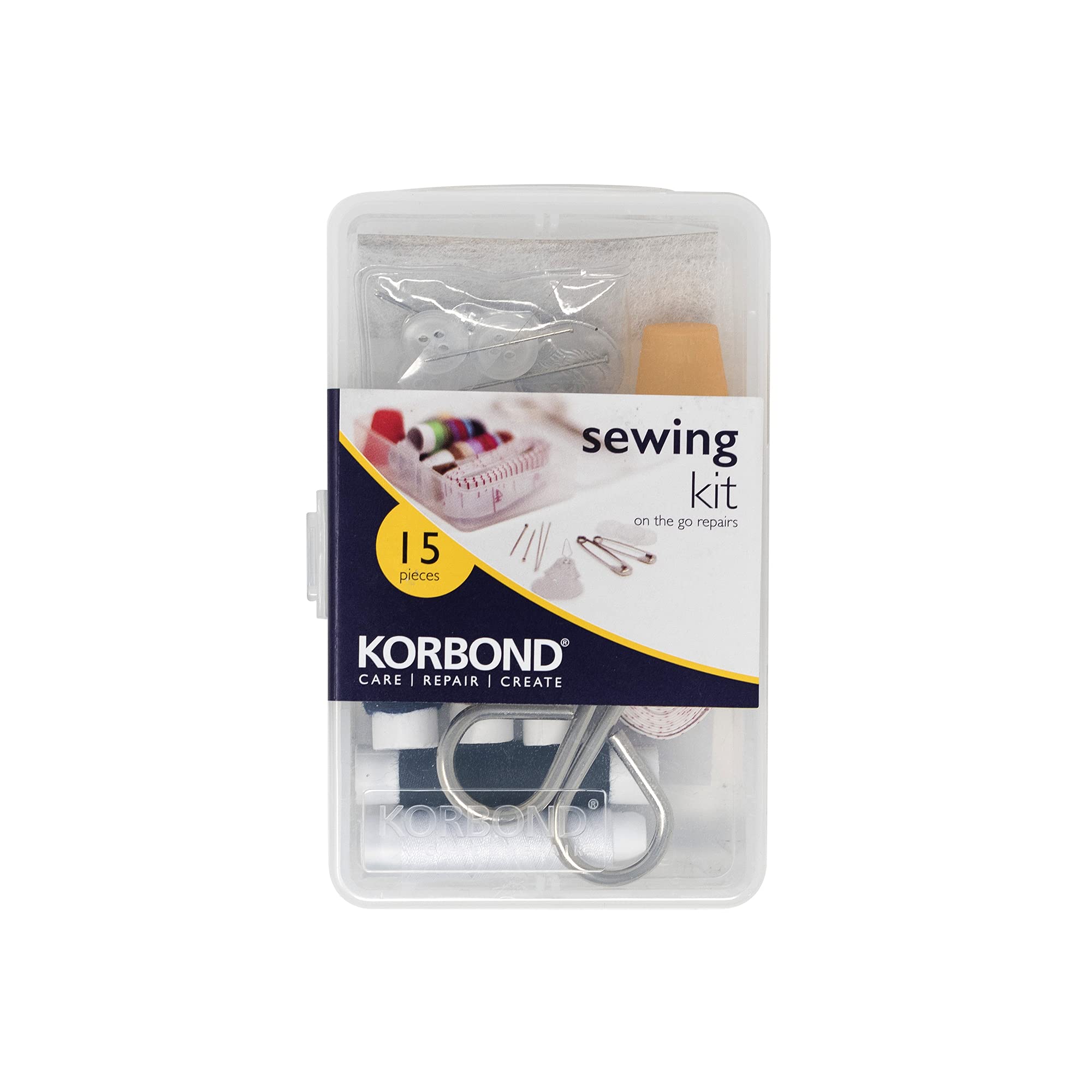 Korbond 15-Piece Sewing Kit, Multi-Colour