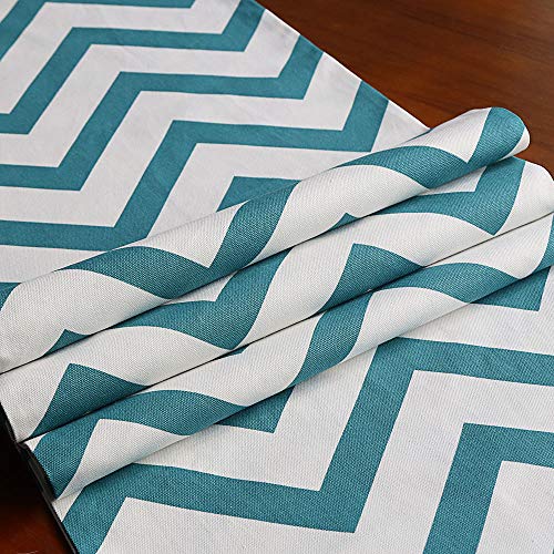 image for Uphome 1pc Classical Chevron Zig Zag Pattern Table Runner - Cotton Can