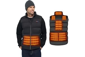 DR.PREPARE USB Electric Heated Vest, Unisex Heated Clothing, Lightweight Womens Mens Adjustable Size Heated Jacket