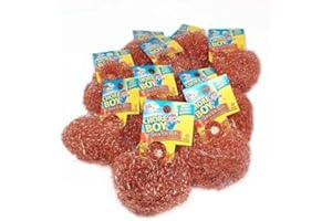 KOFOT 10 Chore Boy Copper Scrubber Scouring Pad 100% Pure Copper New Steel Wool by Cleaning