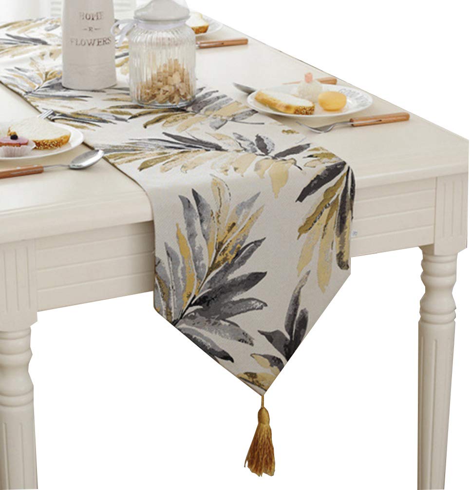 Best table runner gray yellow
