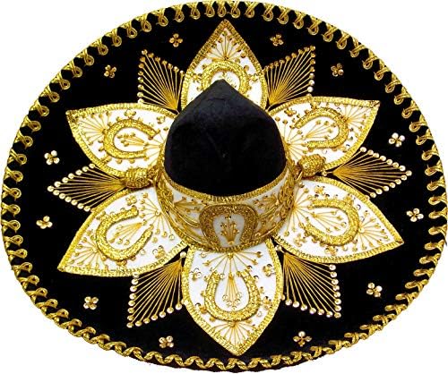 MoreFiesta Mexican Adult Mariachi Sombrero Hat