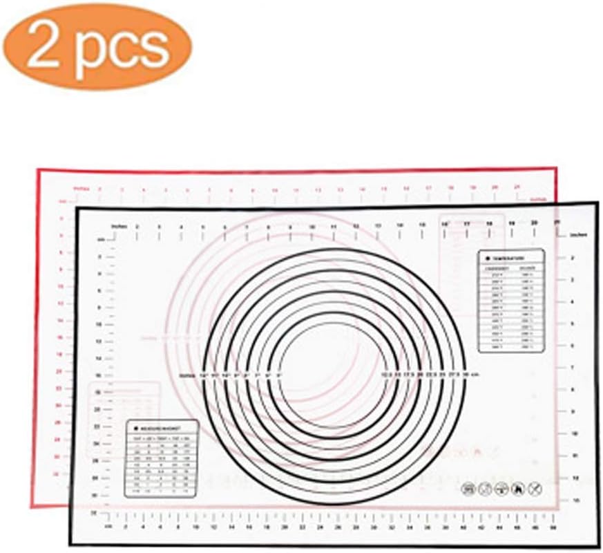Baking Mat Thick, Silicone Baking Mats, Large BPA Free Professional Grade Liner Sheets, Perfect Bakeware for Making Cookies Macarons, Bread and Pastry No BPA Reusable