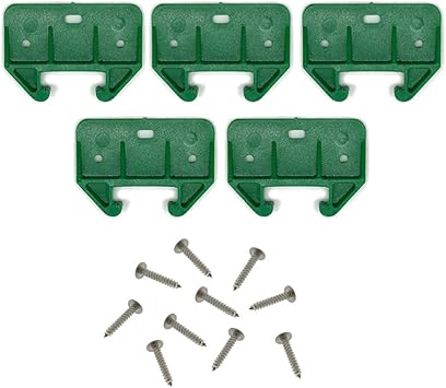 Plastic Drawer Guide Back Plate Replacement With Screws 5 Pack