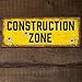Construction Zone ~ Funny Metal Signs ~ 6” x 16” Metal Sign ~ Home, Garage & Man Cave Wall Decor ~ Gifts for Construction & Demolition Workers, Builders, Architects, Kids & Dads (RK3043_6x16)