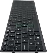 TellusRem Replacement UK Backlit Keyboard for HP view 6