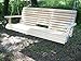 5 Feet Ft FLIP Cup Holder Console Cypress Lumber ROLL Back Porch Swing Made from Rot-Resistant Cypress Eternal Wood Made in The USA - Green Furniture - GO Green
