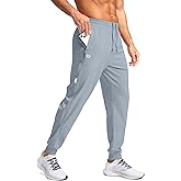 G Gradual Men's Joggers with Zipper Pockets Lightweight Athletic Workout Pants Quick Dry Sweatpants for Men Running Hiking