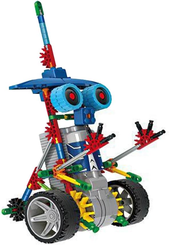 Damian Robotic Building Set Block Toy, Battery Motor Operated, 3D Puzzle Design Alien Primate Robot Figure for kids and adults（blue）