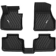 3W BMW X2 Floor Mats Fit for 2018-2023 & BMW X1 Floor Liner Fit for 2016-2022 Custom Fit All Weather TPE Floor Liner for X2 28i M35i 1st & 2nd Row Full Set Car Mats, Black