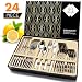 Silverware Set, HOBO 24-Piece Stainless Steel Flatware Cutlery Set, Service for 6, Include Knife/Fork/Spoon/Teaspoon, Mirror Finish, Smooth Edge,with GIft Box