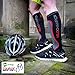 VeloChampion Compression Sports Socks - Black - For Running, Cycling, Triathlon
