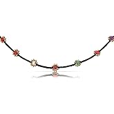 Made by Nami Colorful Bead Necklace for Women Adjustable & Waterproof Surfer Beaded Choker Necklace Handmade Boho Beach Choker for Summer Festival and Hippie Style