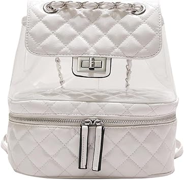 white clear mini handbag