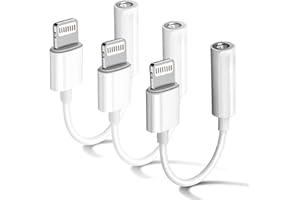 Apple MFi Certified 3 Pack Headphone Adapter for iPhone Connects Lightning to 3.5mm Dongle Auxiliary Audio Splitter Cable AKAVO Adapter Compatible with iPhone 7 8 11 11 Pro 12 12 Pro X XR XS XS Max