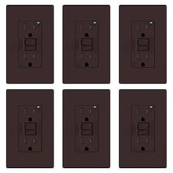 ELEGRP GFCI Outlet 15 Amp, Self-Test GFI Electrical