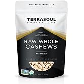Terrasoul Superfoods Organic Raw Cashews, 16 Oz, Premium Quality for Snacking, Baking, and Culinary Creations