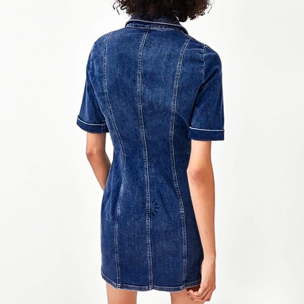 short sleeve jean dress