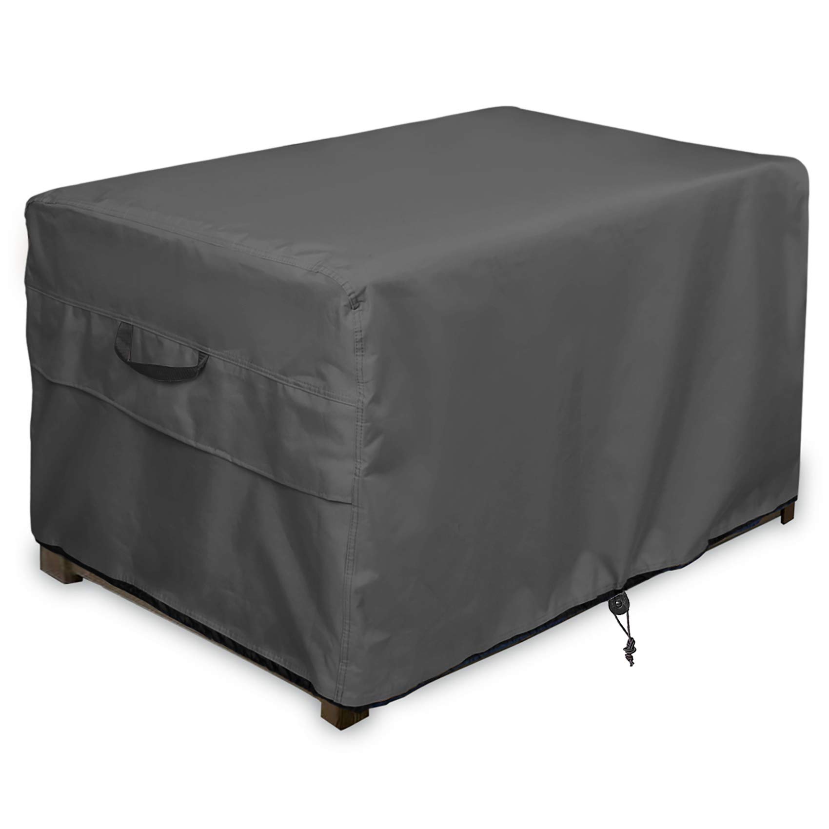 Photo 1 of ULTCOVER Patio Deck Box Storage Bench Cover - Waterproof Outdoor Rectangular Fire Pit Table Cover 54 x 28 inch, Black