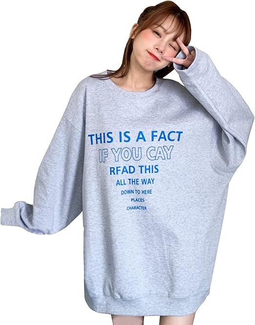 Amazon スカイシイ 3カラー プリントロゴ クルーネック 韓国風 トレーナー 薄手 お洒落 可愛い レディース M Xl トレーナー パーカー 通販