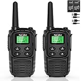 Walkie Talkies Long Range for Adult, MT10 Rechargeable Walkie Talkies FRS Two Way Radio, NOAA, 1200mAh Li-ion Battery USB-C C