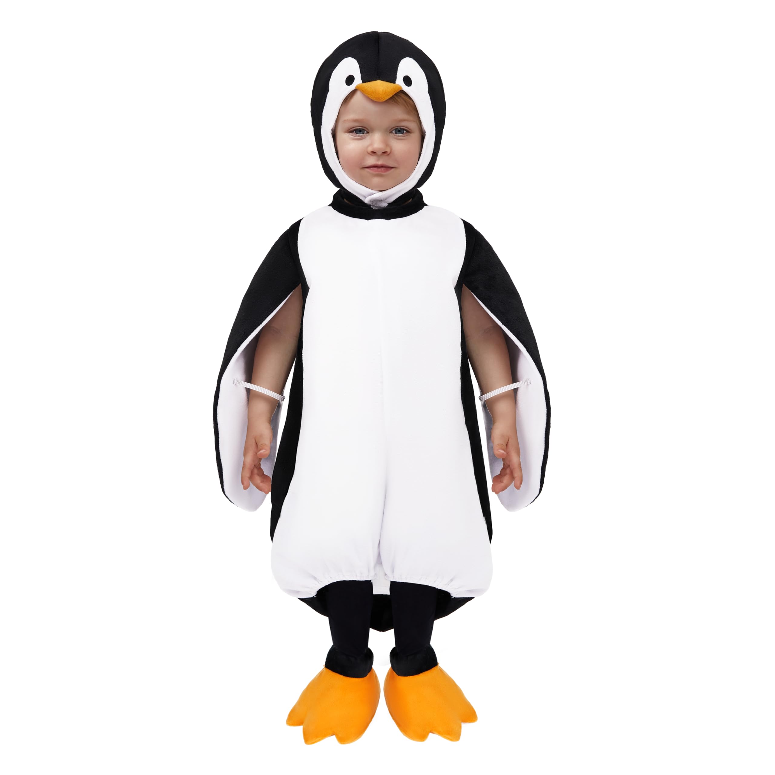 Photo 1 of Spooktacular Creations Halloween Baby Penguin Costume, Toddler Unisex Animal Costume with Penguin Hood for Boys and Girls Halloween Cosplay Parties 18-24 M