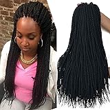 18 Inch 8Packs Senegalese Twist Hair Crochet Braids 30Stands/Pack Synthetic Braiding Hair Extensions for Black Women… (18 Inc